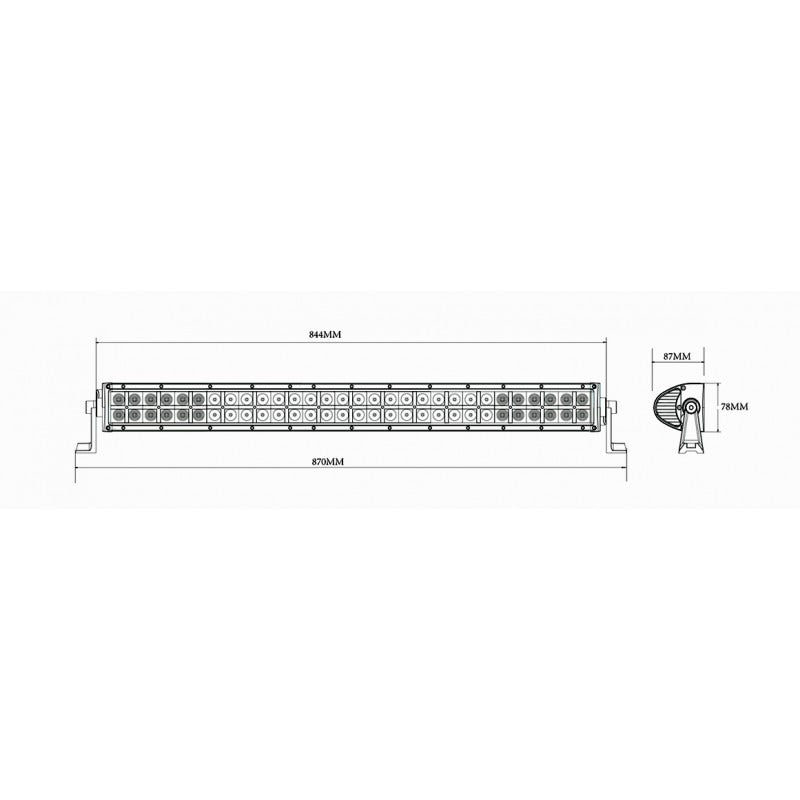 LED bar - 180W - Camouflagekleur - 87cm