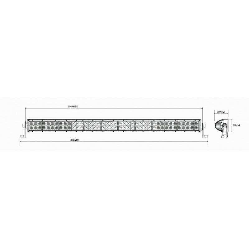 LED bar - 240W - Camouflagekleur - 112cm