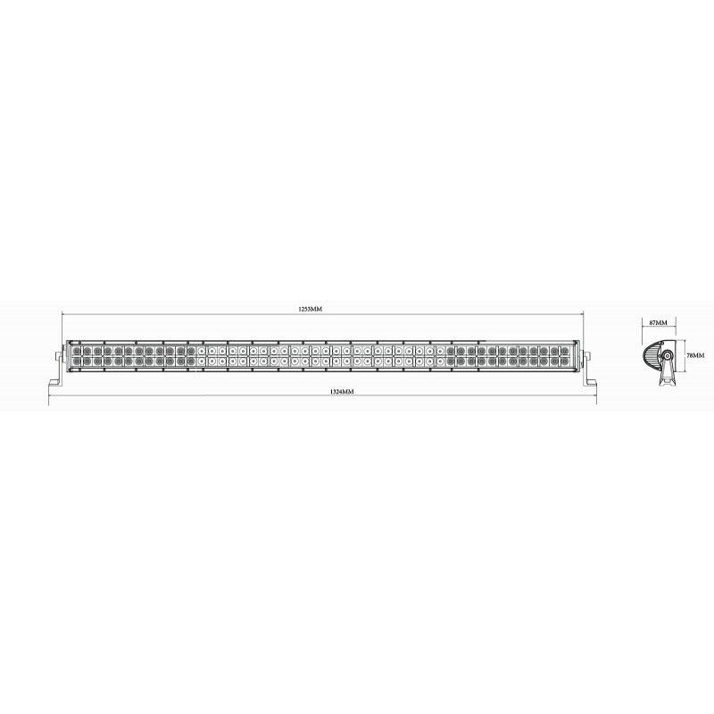 LED bar - 288W - Camouflagekleur - 132cm