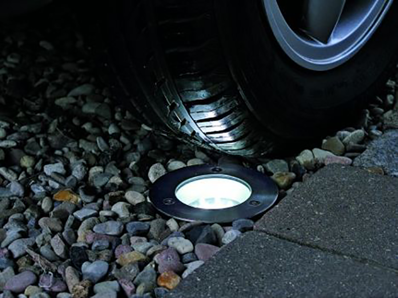 Spot LED encastré au sol - 0,7 W - 65 mm - Blanc froid - Rond