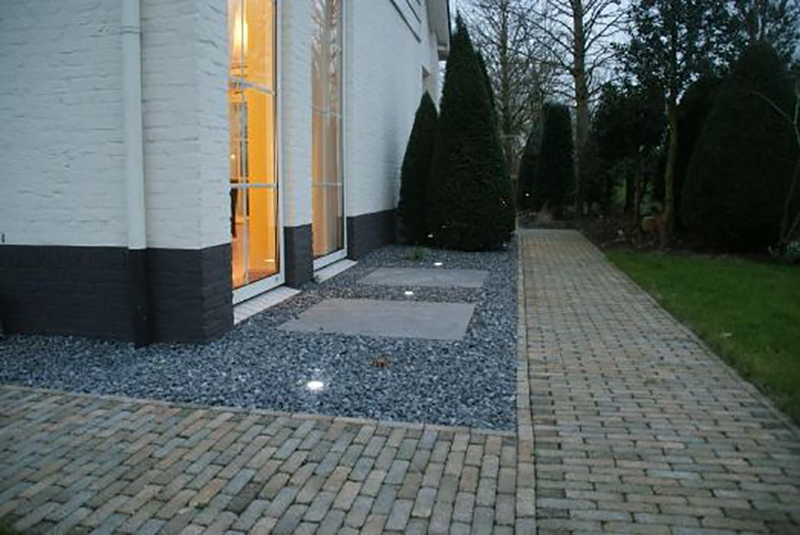 Spot LED encastré au sol - 0,7 W - 65 mm - Blanc froid - Rond