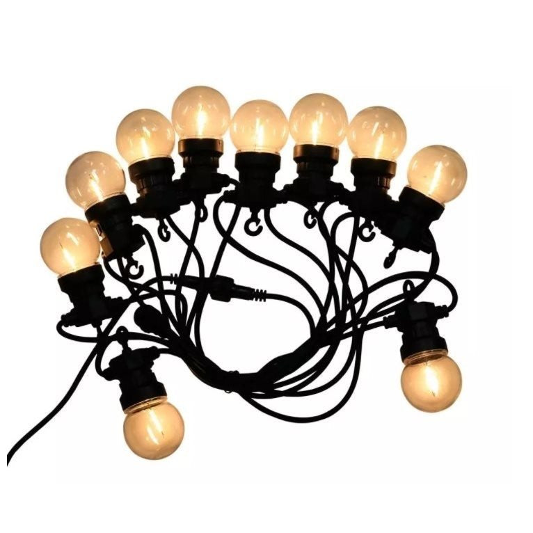 LED party light string - 5 meters - 10 filament lamps - 24V