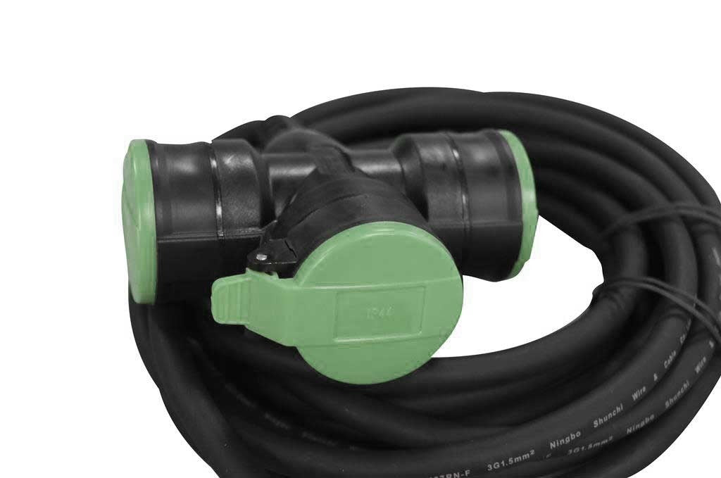 Waterdichte verlengsnoer - 3 voudigÂ  - 5 meter