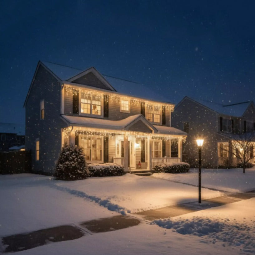 Kerstverlichting – 300 LED ijspegels – Warm wit – 15 meter – 8 standen – IP44