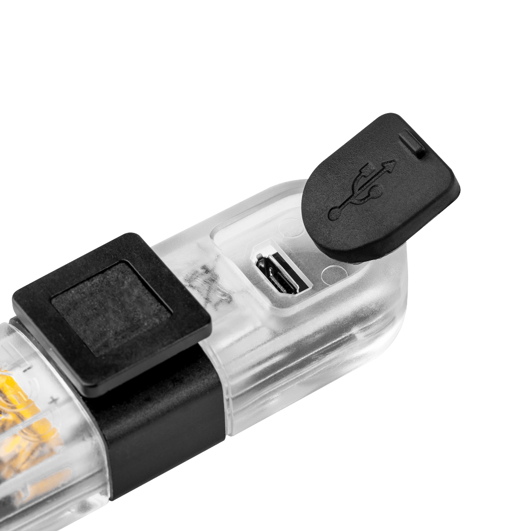 Set met fietsverlichting - Oplaadbaar - 4 LED - Compact