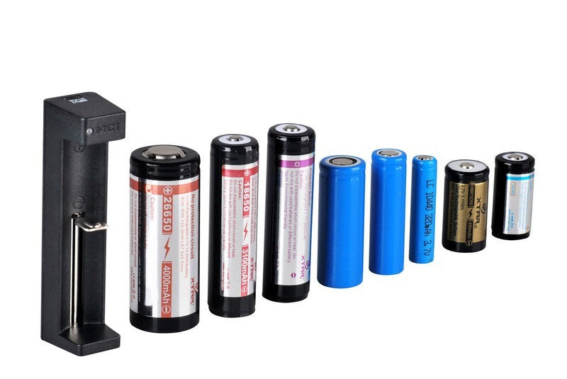 Batterij oplader - 3.7 Volt - 14500 en 18650 - USB 