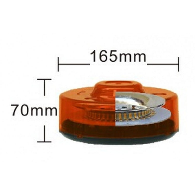 LED Beacon Zwaailamp UFO - 48 LEDS - Magneet - R65 / R10 certificering