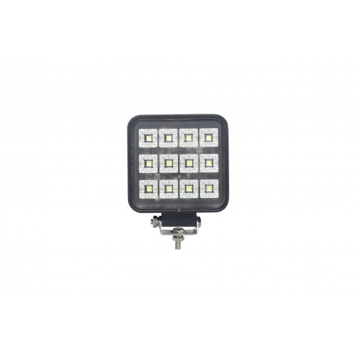 LED SPOT - 12 LED - 12W -  Ingebouwde schakelaar - Vierkant