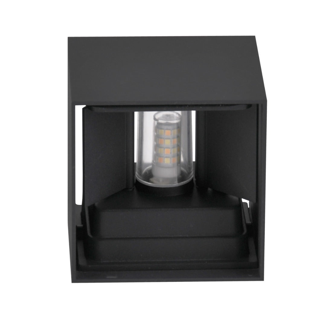 LED gevellamp G9 - 5W - Zwart