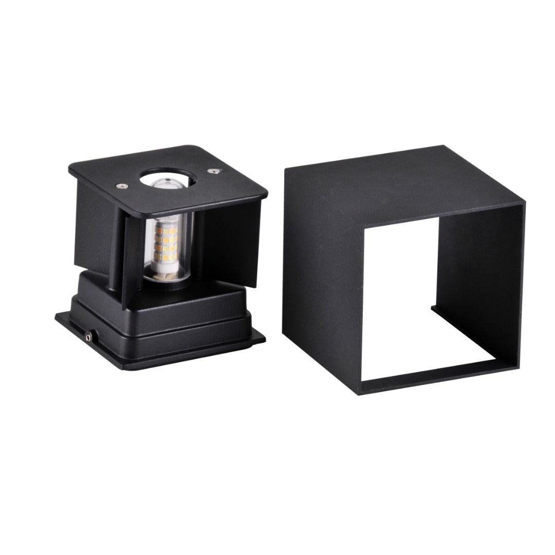 LED gevellamp G9 - 5W - Zwart