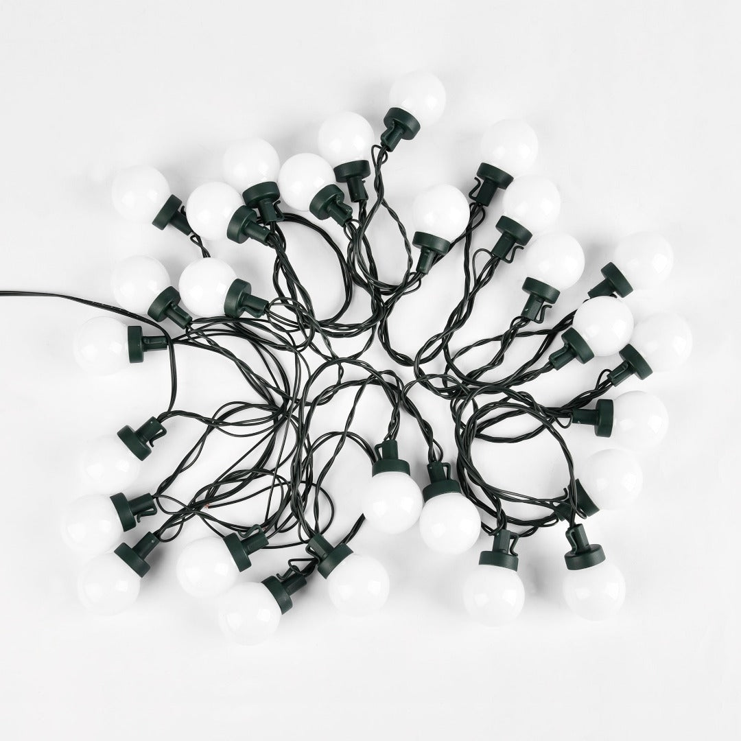 LED kerstverlichting - Warm witte bolletjes - 30 stuks - 9 meter - Koppelbaar