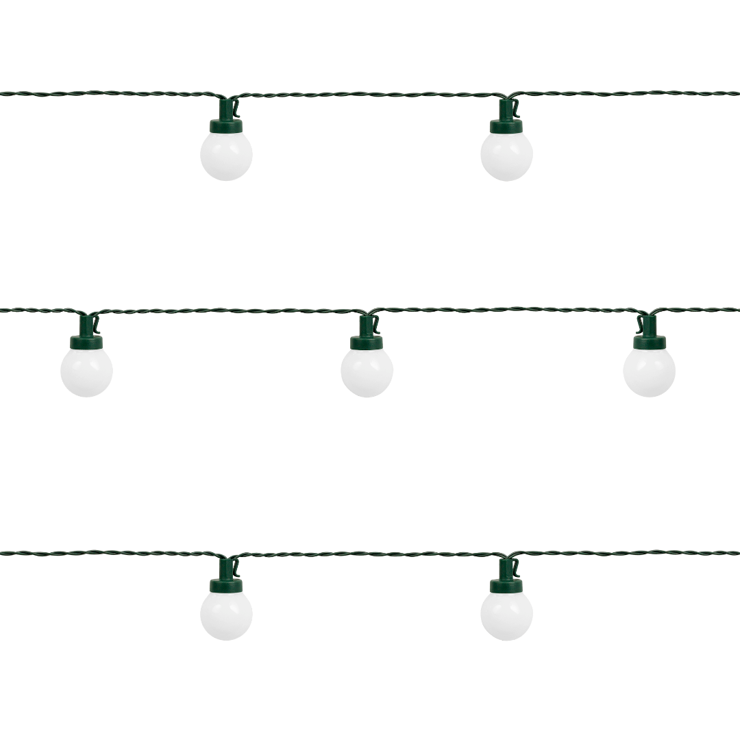 LED kerstverlichting - Warm witte bolletjes - 30 stuks - 9 meter - Koppelbaar