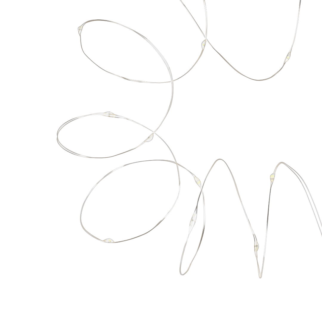 Kerst LED verlichting - Ultra dun - Koud wit - 2 meter - Op batterijen