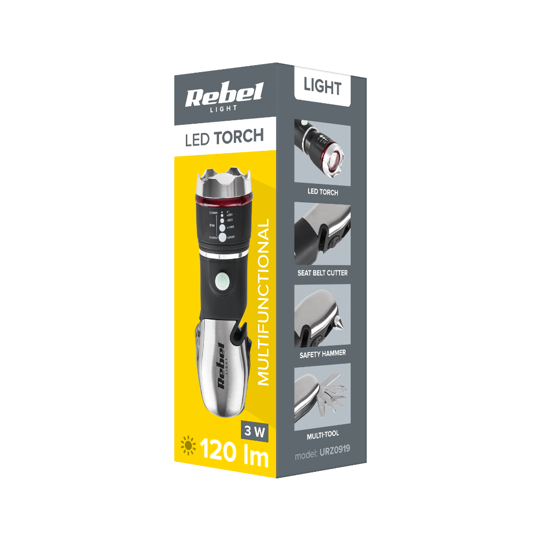 Zaklamp + multitool - 120 lumen - Op batterijen