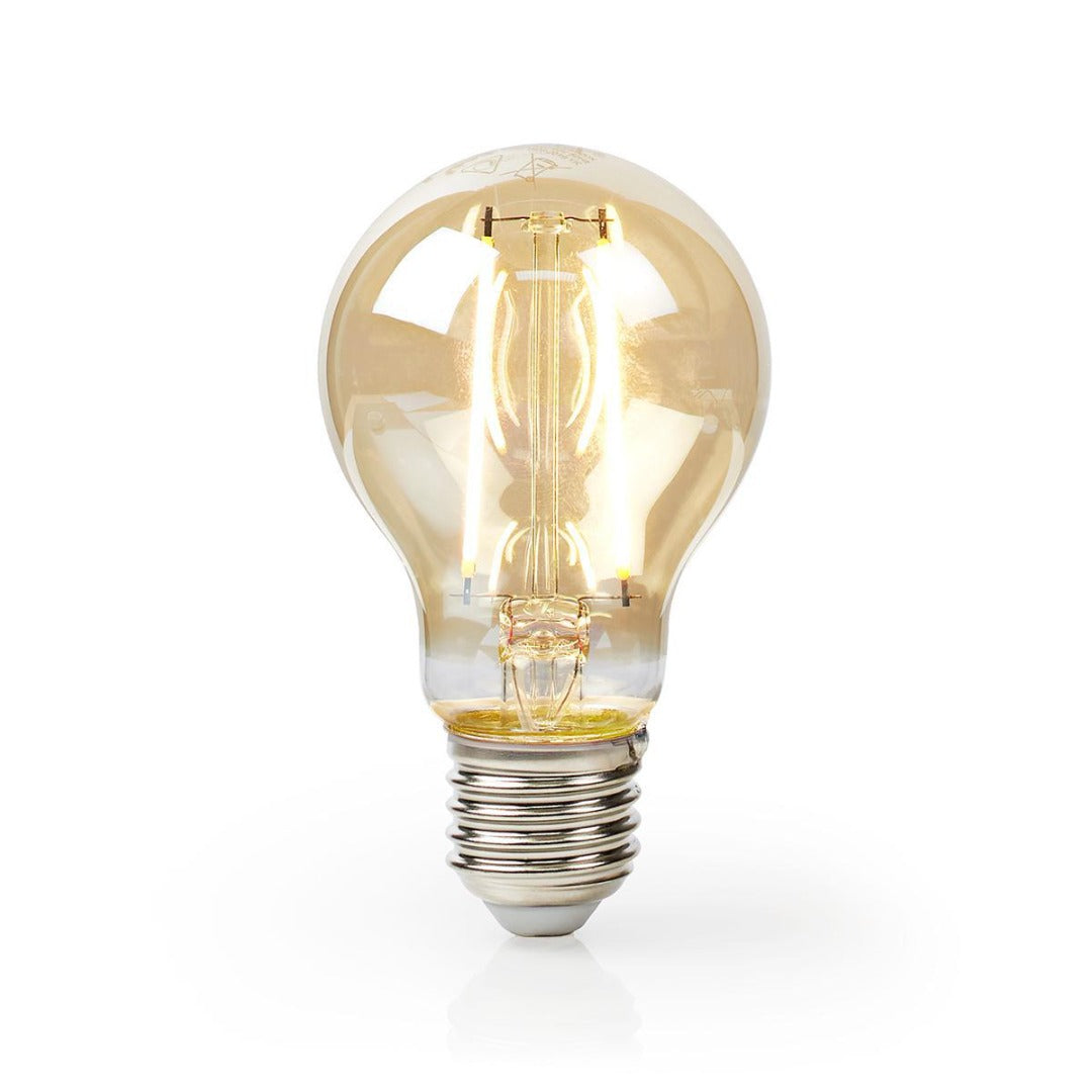 Ampoule LED rétro à filament - Culot E27 - 5,4 W - Intensité variable - Blanc chaud - 400 lumens