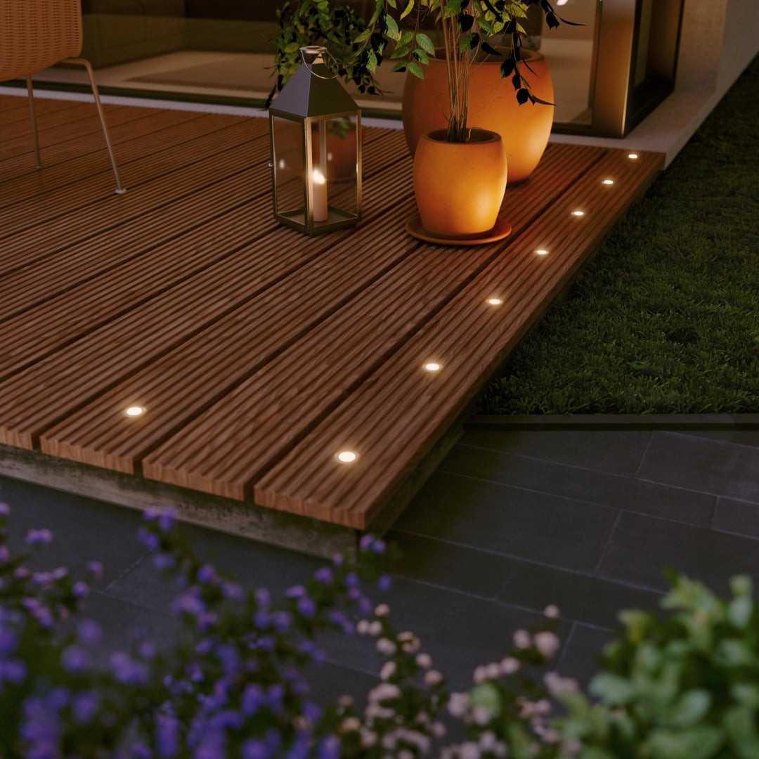 Éclairage extérieur LED 230 V - 33 mm - 1,5 W - Blanc chaud