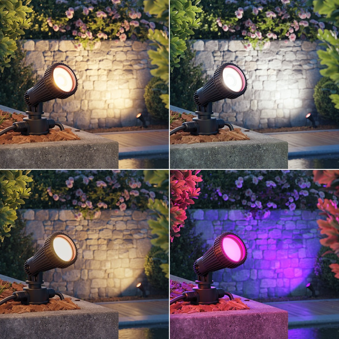 230V ground spot - GU10 fitting - 15 Watt - 390mm - Rotatable