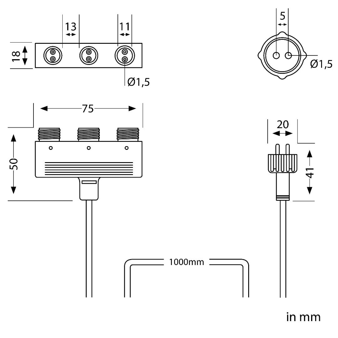 LED terrasverlichting rond - 40mm - 12V - Warm wit - Zilver