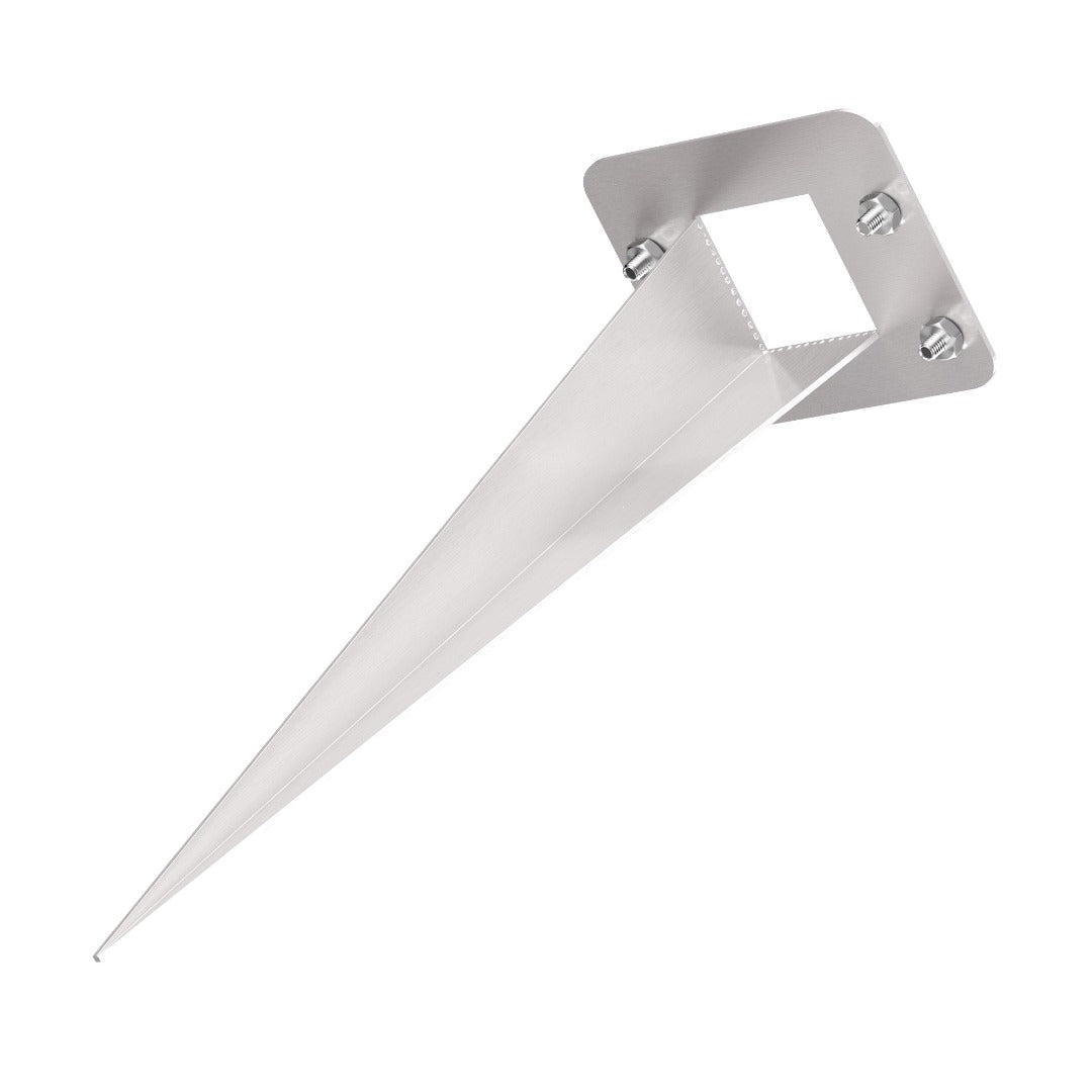 Stainless steel ground spike - 18cm - With mounting material