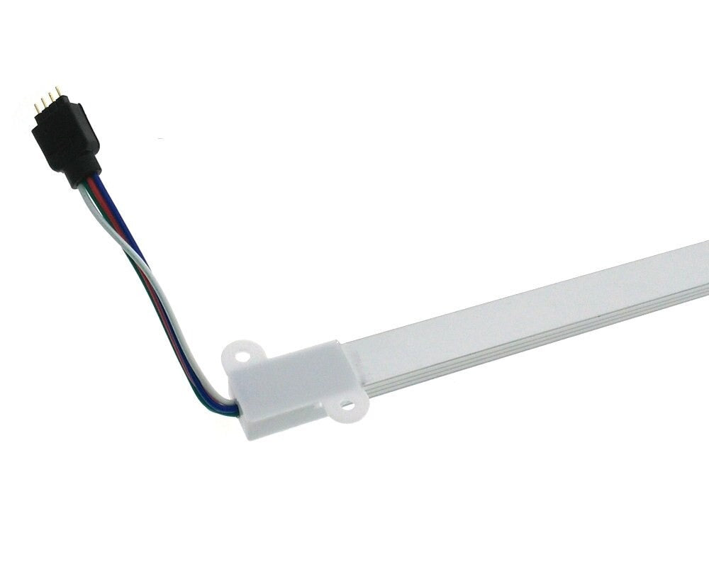 LED strip 50cm - Aluminium Profiel - IP65 - RGB - Male + female aansluiting