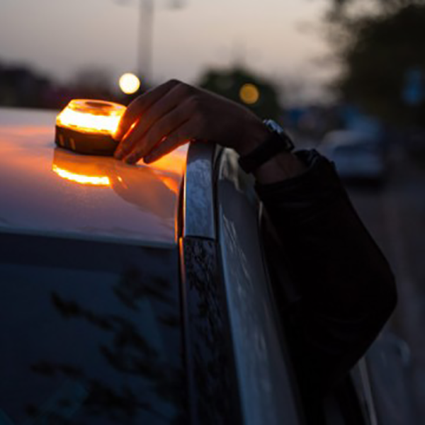 COB LED beacon - Oranje - 4W - 2 standen