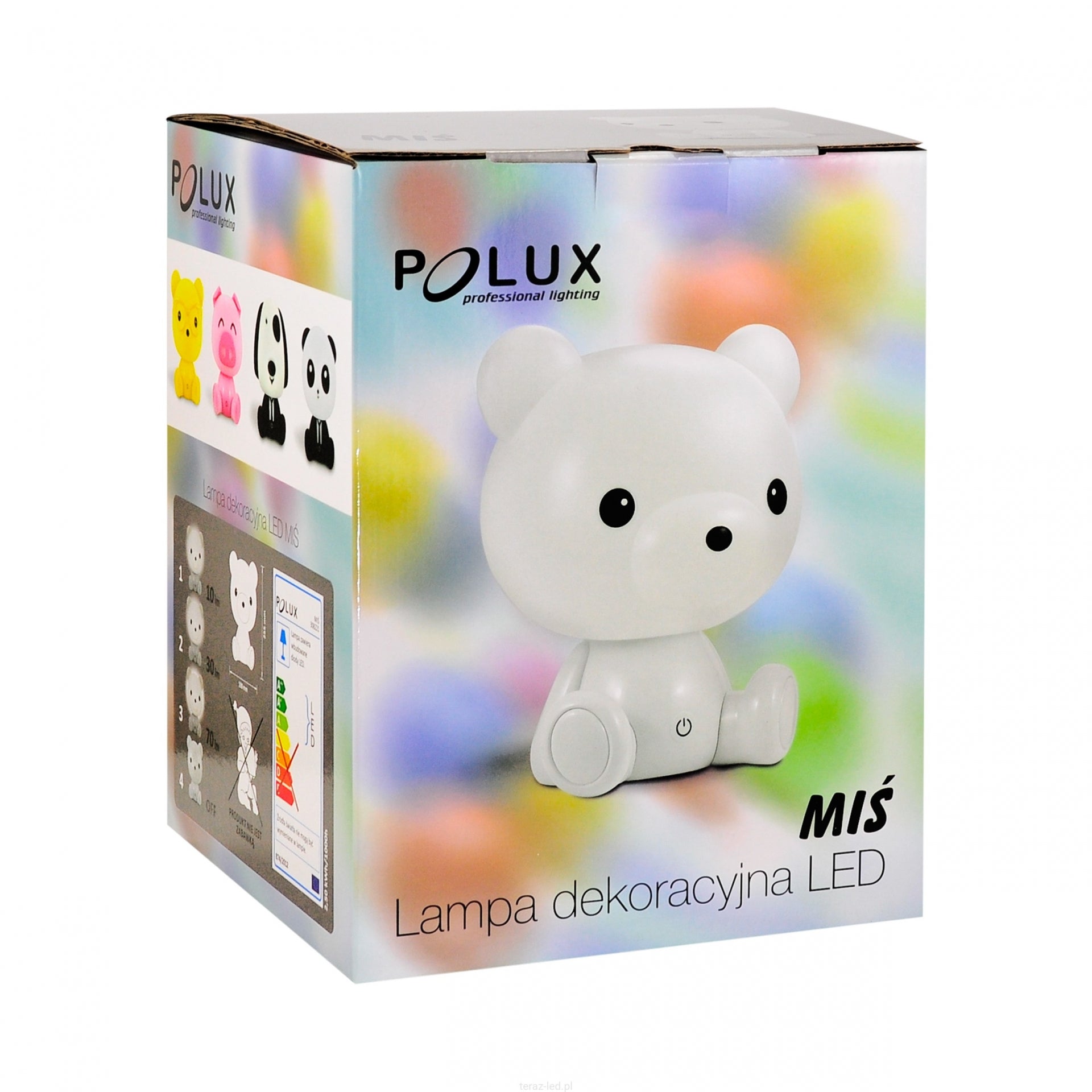 Kinder LED Nachtlamp Beer - Warm Wit