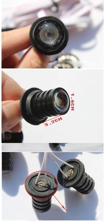 ROOD / BLAUW strobe 4-LED light flitser -zwaailicht