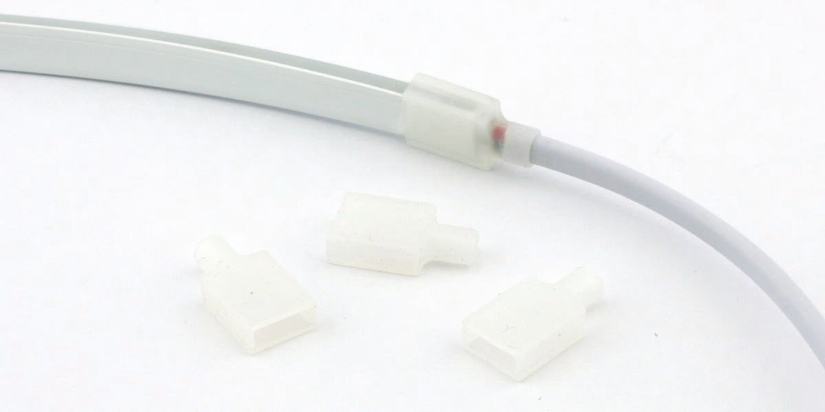 Eindkap met gat - Voor LED NEON flex strips - 6 x 12mm