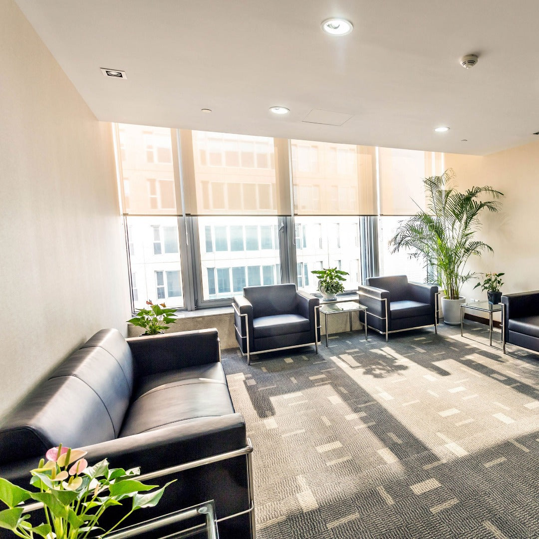 LED ceiling lamp - surface-mounted round - Warm white - silver - 18W