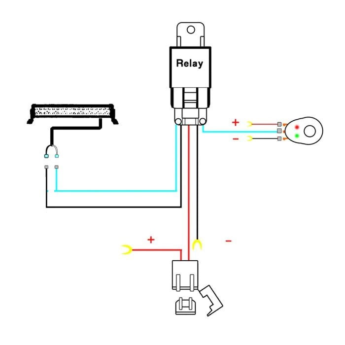 Relais Kabel 3 Meter met Schakelaar 12V 12A