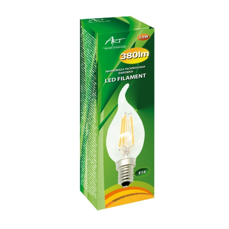 Vlam Retro filament LED-lamp E14 380 lumen 2900 kelvin