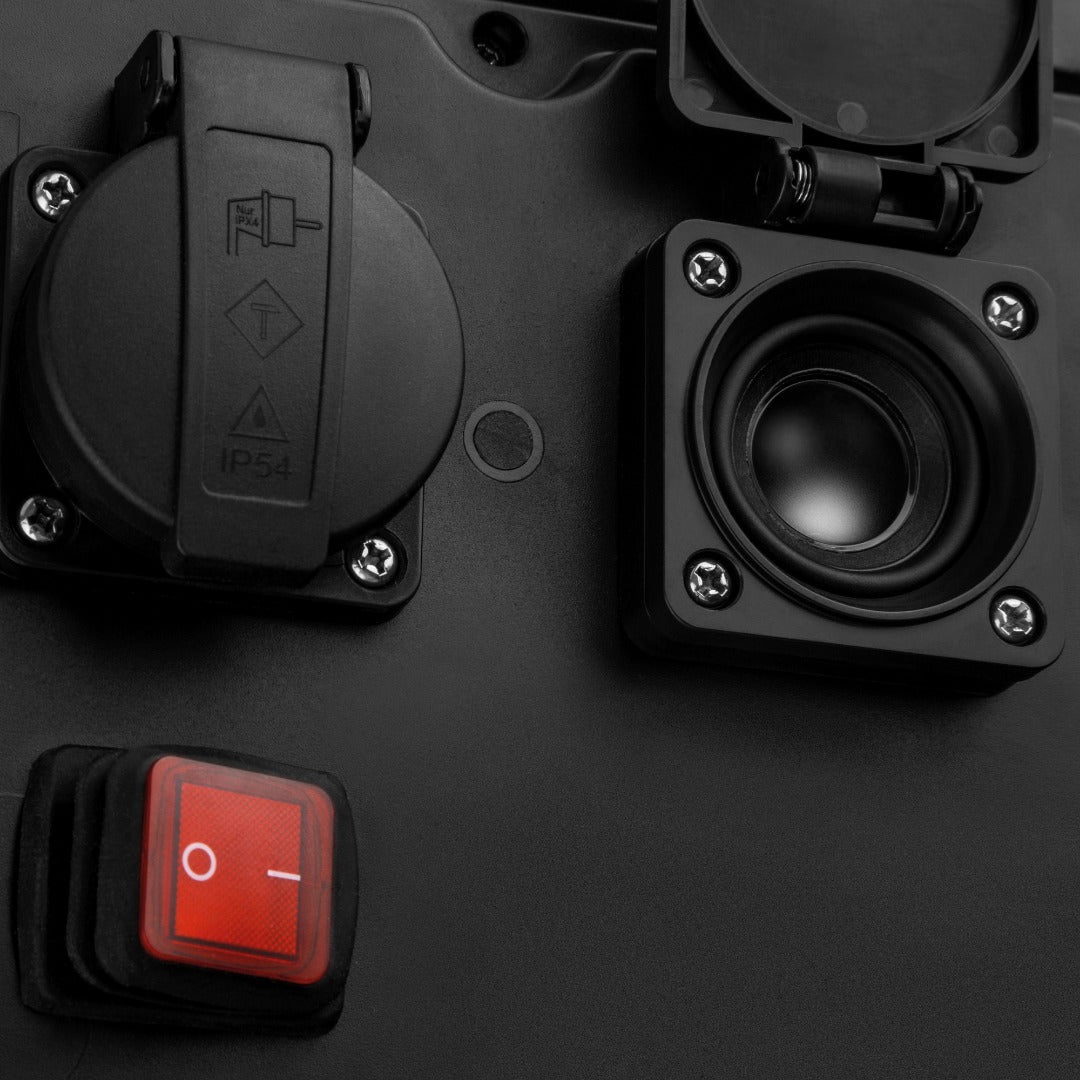 LED schijnwerper - IP54 - 2400 Lumen - Koud Wit + Bluetooth speaker