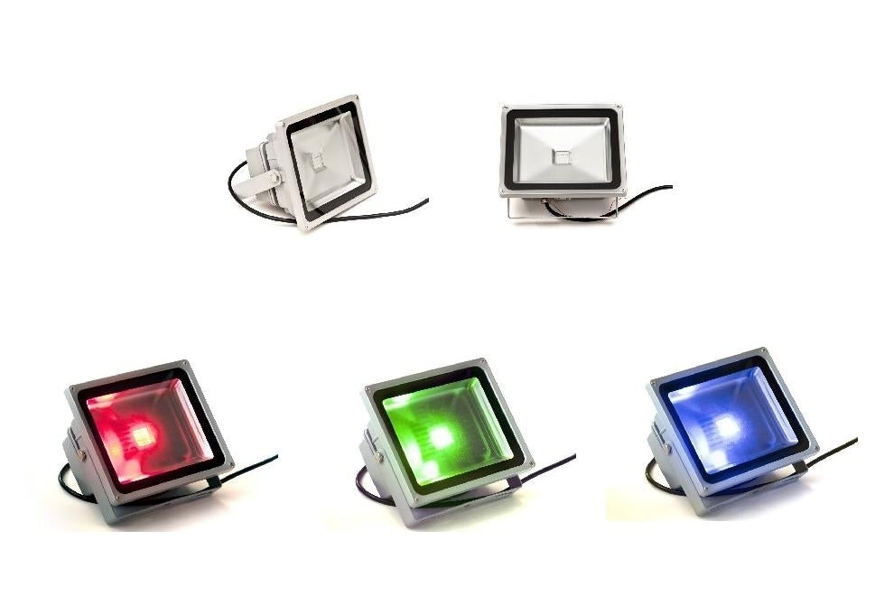 30W LED Schijnwerper RGB IP65 Outdoor - Dimbaar Remote