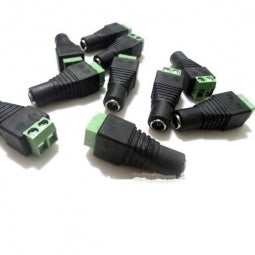 Female DC connector 5.5 x 2.1mm - vrouwelijk -> schroefaansluiting