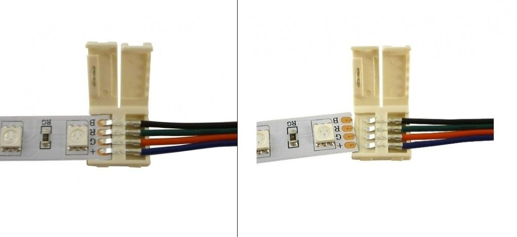 LED strip vervangende connector cable 10cm RGB