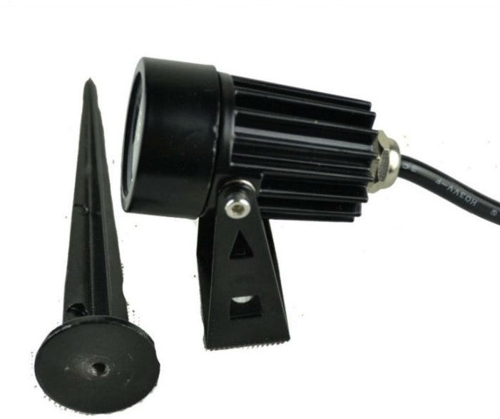 Projecteur LED pour jardin - 3 W - spot au sol 12 V - Blanc chaud - intensité variable