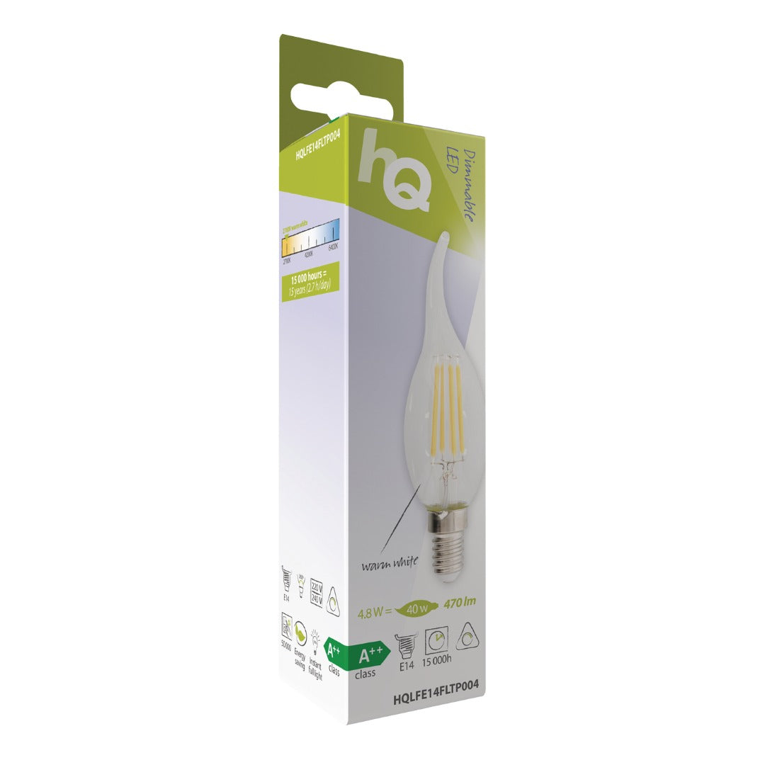LED Vintage Filament E14 - Kaars - 4.8 W - 470 lm - 2700K