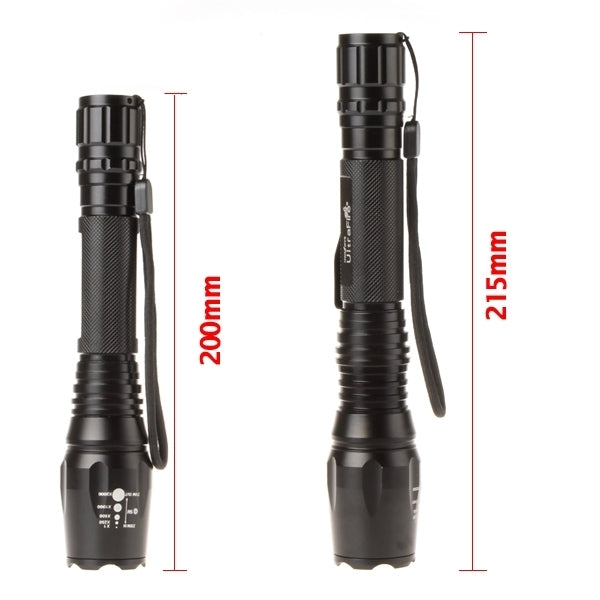 CREE XML-T6 1800 Lumens Zaklamp 21 CM