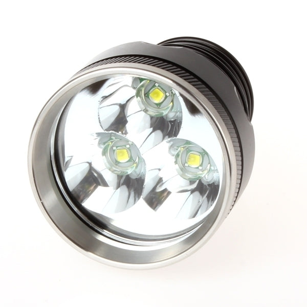 3x XML-T6 4000 Lumens Zaklamp 22,4 CM
