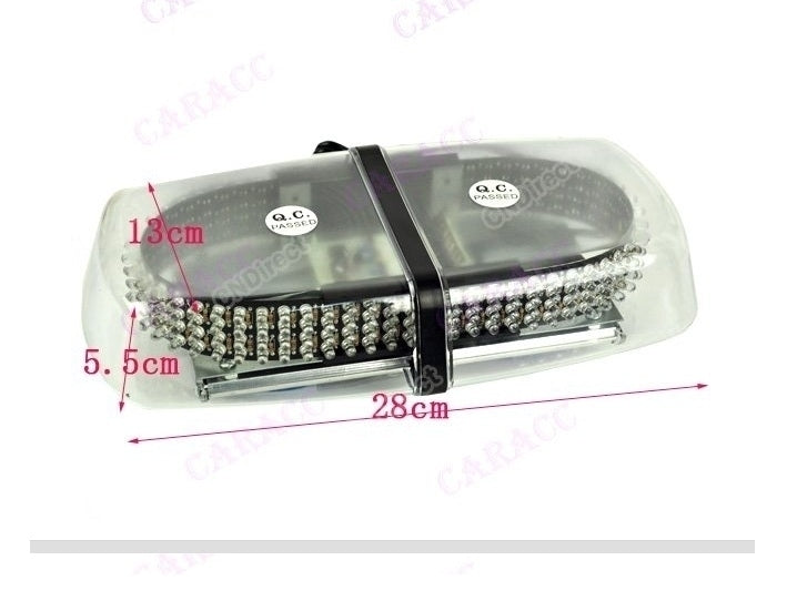 ORANJE dak zwaailicht 24 LED - magneet bevestiging