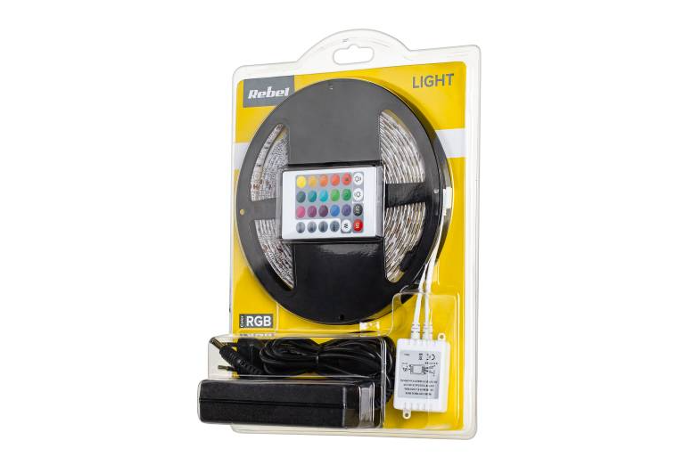 5 meter led strip - RGB - Complete set - REBEL