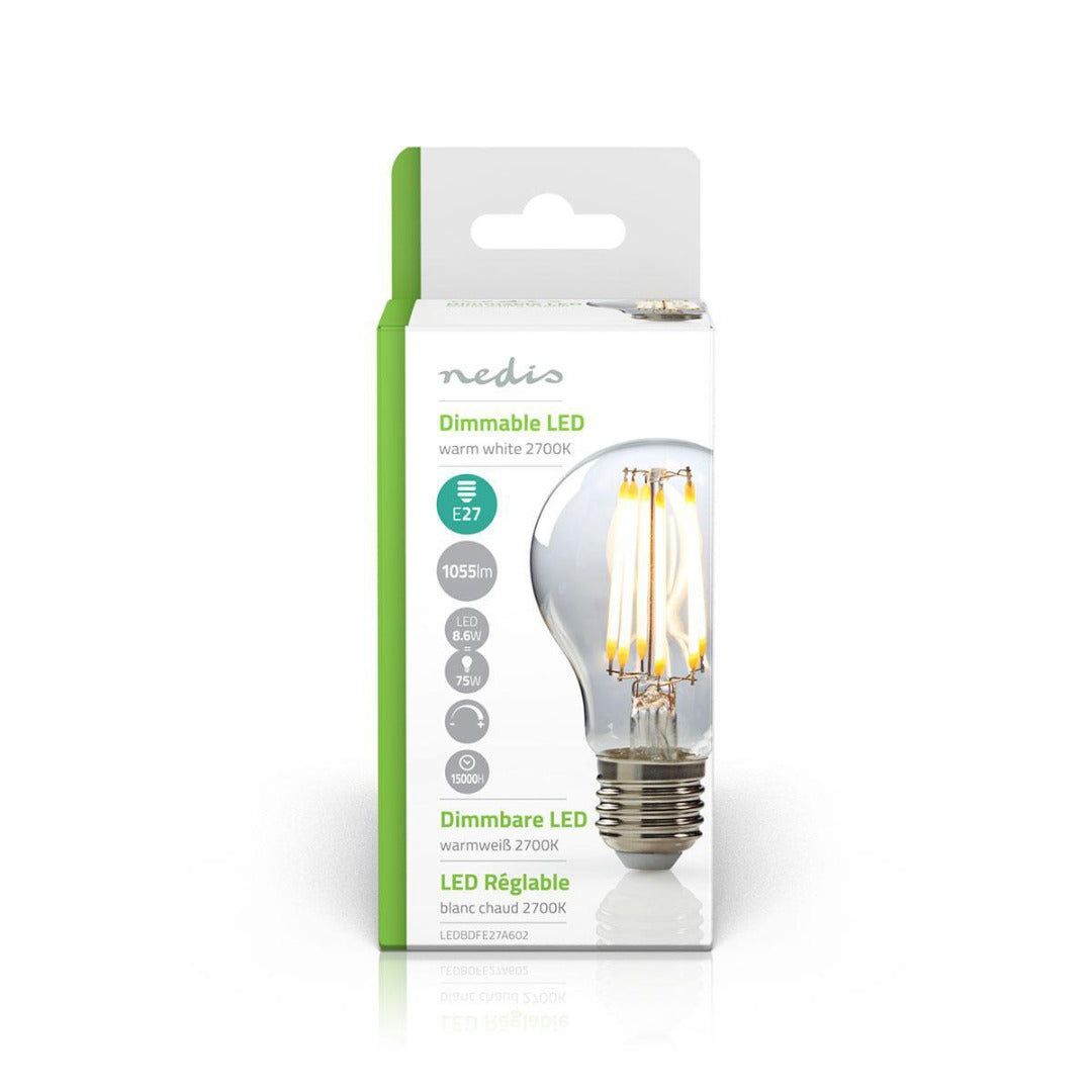 LED Filament Bulb - E27 - Dimmable - 8.6 Watt - 1055 Lumen
