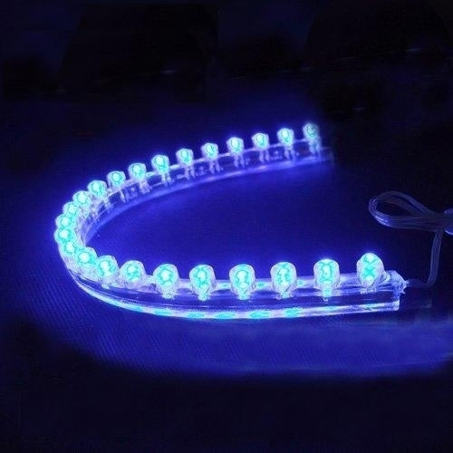 24-LED Strip Flexibele Grill Verlichting - BLAUW