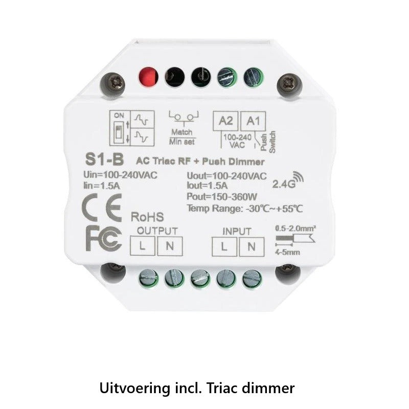 LED strip DIMBAAR - IP65 - Extra Warm Wit - per meter  - 220V