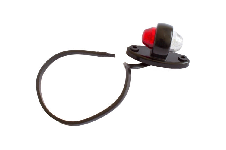 Feu de position à DEL rouge/blanc - 12/24 V