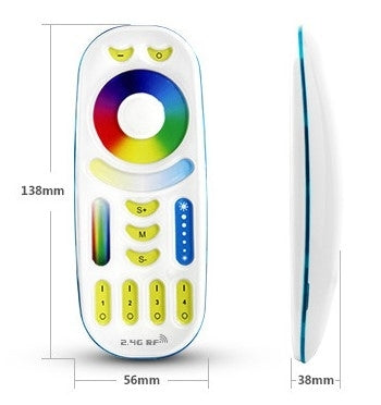 Controller RGB / WW LED afstandsbediening -  RF 2.4G 4-zone