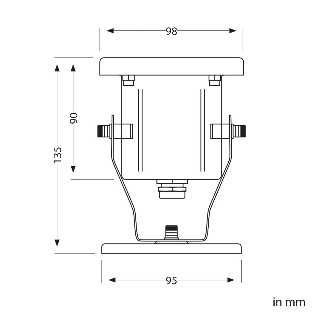 Projecteur de jardin 230 V - Culot GU10 - Réglable - Avec prise et broche