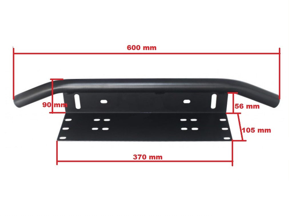 Decoratieve houder voor LED werklampen - Zwart