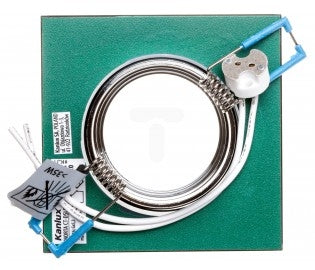 Inbouw spot GU10 en MR16 - glas - vierkant armatuur - glas/zilver 90mm