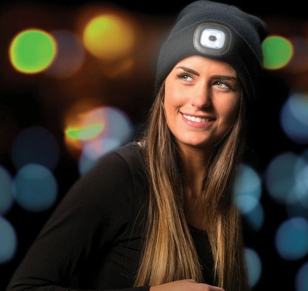 Muts met LED - USB oplaadbaar - 180 lumen